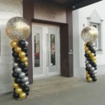 Event Ballon Dekoration, Säule, Deko zum Neueröffnung, Firma, Geschäft, Geschäftseröffnung. Event Ballon Dekoration, Säule, Deko zum Neueröffnung, Firma, Geschäft, Konfetti gefüllt, Geschäftseröffnung.