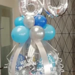 Verpackungsballon zum 60 Geburtstag, Geschenk Ballon, Stuffer Ballon, Geld Geschenk. Verpackungsballon zum 60 Geburtstag, Geschenk Ballon, Stuffer Ballon, Geld Geschenk.