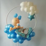 Ballons zur Baby–Taufe 4 Ballons zur Taufe oder Baby-Party