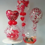 Herzballon mit dem Aufdruck Ich liebe Dich, das perfekte Geschenk, um jemandem zu sagen, dass man ihn liebt. Herzballon mit dem Aufdruck Ich liebe Dich